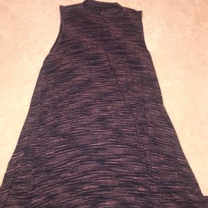 Kids pink and purpled heathered t shirt dress